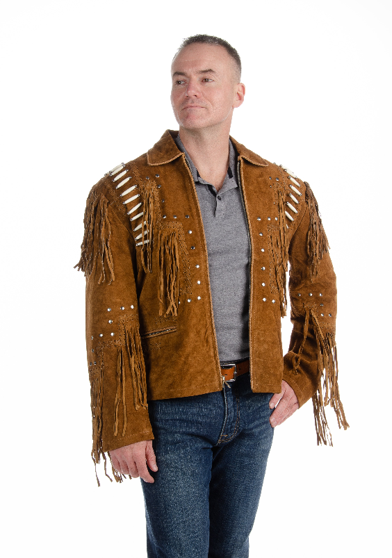 483 - Fringed Suede Jacket