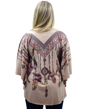8404- Beaded Poncho