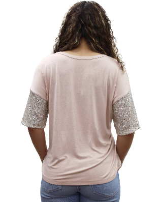 Women's Country Concert Graphic Tee with Sequin Sleeves | Poor Choices