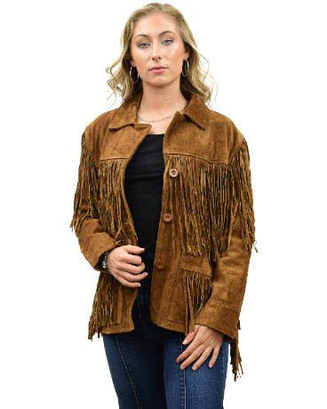 9926 - Ladies' Suede Fringe Jacket