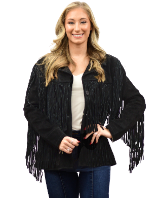 9926 - Ladies' Suede Fringe Jacket