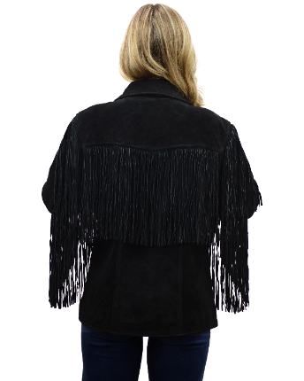 9926 - Ladies' Suede Fringe Jacket