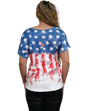 Women's American Flag Dolman Top | New Glory