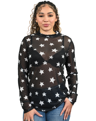 271496 - Starstruck Mesh Top