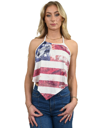 7510 - Flag Tie Top
