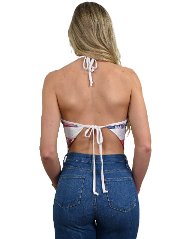 7510 - Flag Tie Top