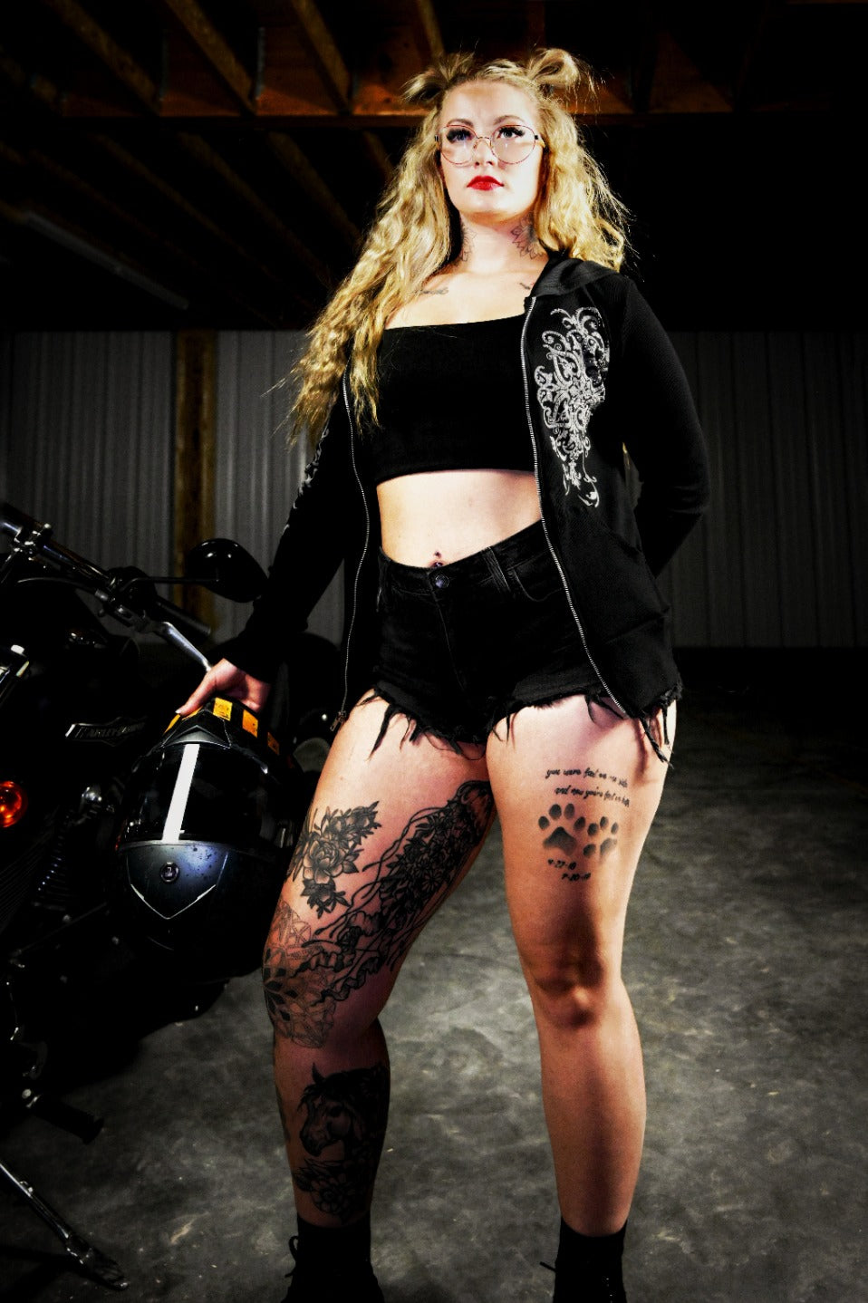 8124 - Vintage Crystal Hoodie