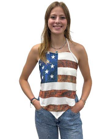 7510 - Flag Tie Top
